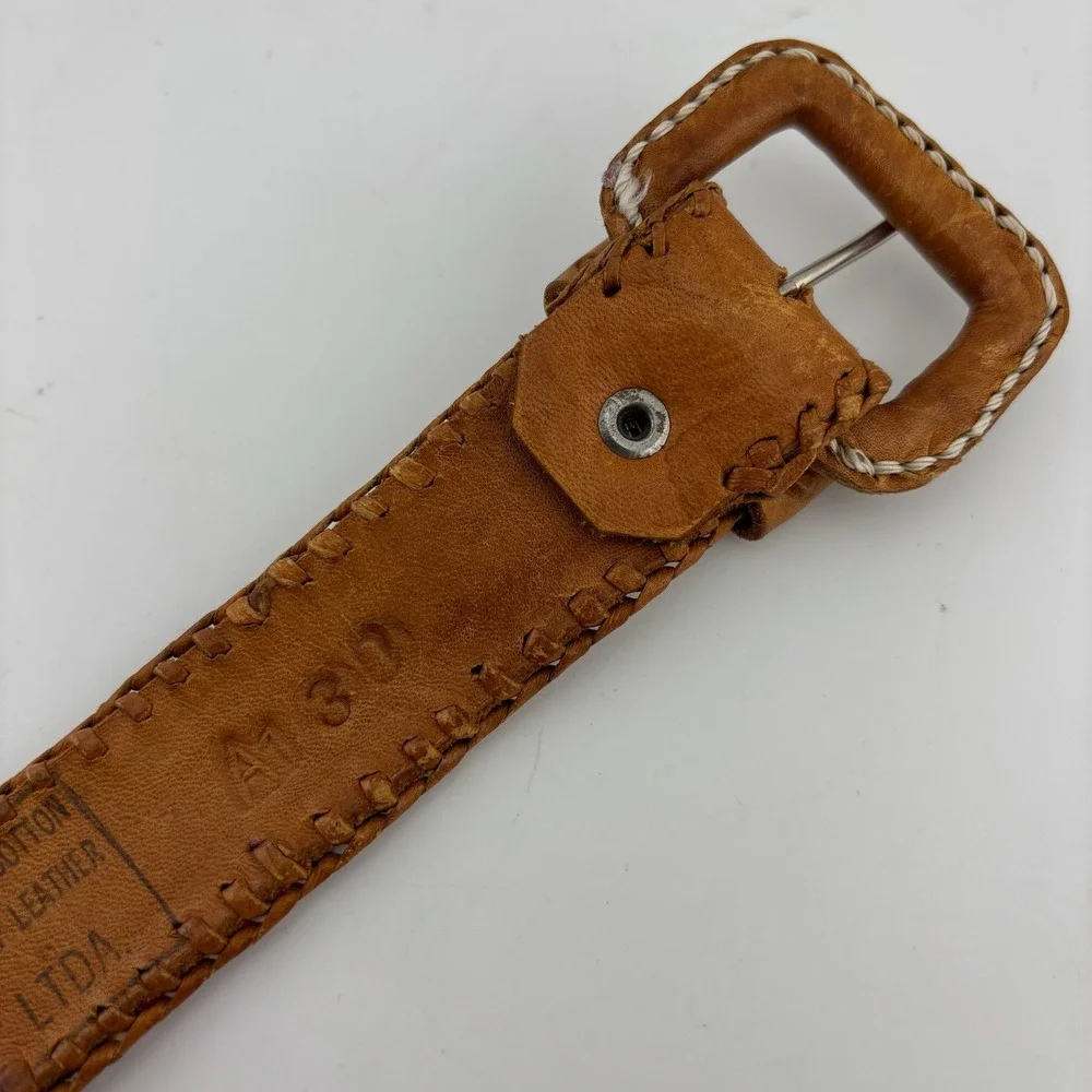 K'astajb'al Ltda. Woven Leather Belt 35